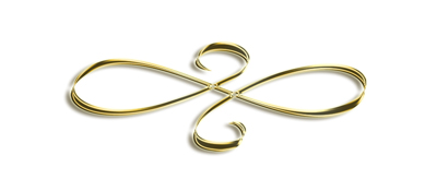 DNSEMP-L-601-GD-WT Gold Scroll White